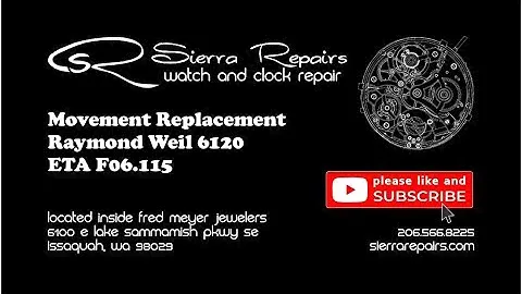 Raymond Weil 6120 Movement Replacement ETA F06.115 | Sierra Repairs