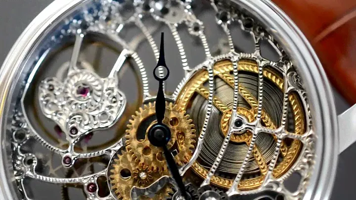 Tourby Art Deco Skeleton High FInish Rhodium - genuine ETA Unitas 6498 -1