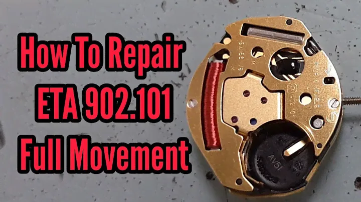How To Service a Quartz Movement ETA 902.101 Watch Repair Tutorial | Watch Repair Channel