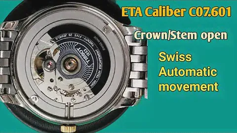 How to open Crown /Stem on ETA Caliber C07.601 Swiss Automatic movement | TrendWatchLab