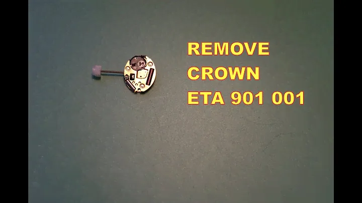 Remove stem and crown ETA 901 001