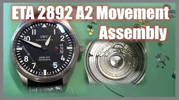 Swiss ETA 2892 movement assembly (Feat. IWC Mark17, Cal.30110)