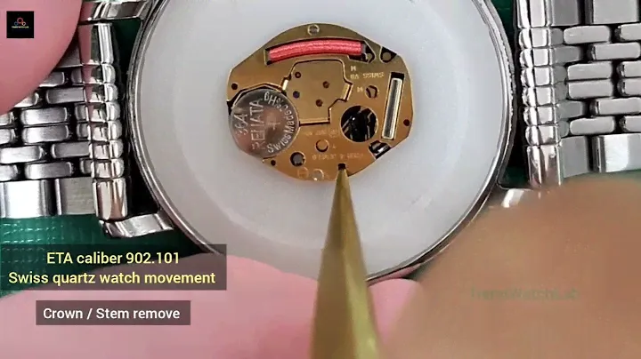 How to remove crown/stem on ETA caliber 902.101| TrendWatchLab | Watch repair channel