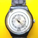 U.S.A., HERREN ARMBANDUHR, ca. 1994, HERREN ARMBANDUHR SWATCH m. Automatik-Uhrwerk ETA 2842, gute Funktion-ca.1994, altersentsprechende Abnutzungszeichen, siehe Fotos