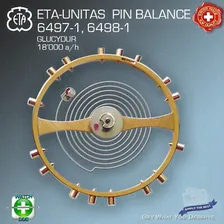 PIN BALANCE SCREW fit ETA UNITAS 6497-1, 6498-1, 18000 A/h, GLUCYDUR BALANCE