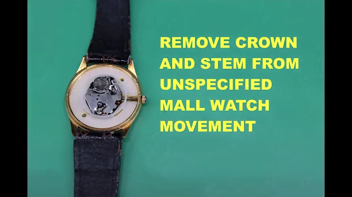 Remove stem and crown from generic unspecified quartz-watch movements