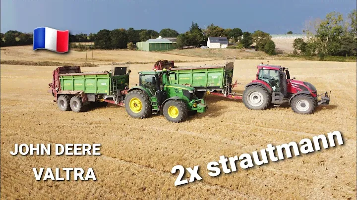 Épandage de fiante 🐔 / 2x Strautmann 🟢 /ETA Bouchet / JOHN DEERE 🦌 / VALTRA 🔴  / ETA Chaillou ☀️🌟