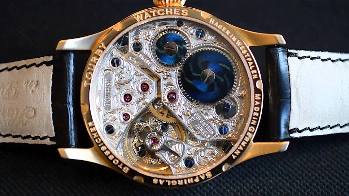 Tourby Watches ETA Unitas 6498-1 completely hand engraved gold