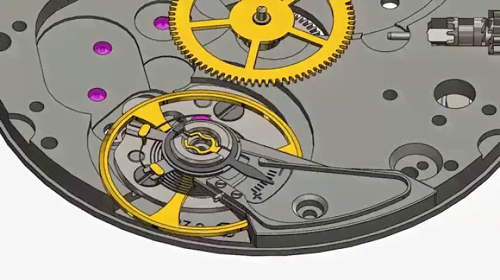 Exploded view of ETA 6497-2