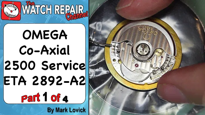 Part 1 Service an Omega Co Axial 2500 ETA 2892 A2 watch repair tutorials