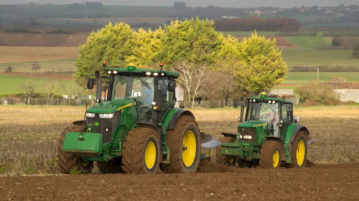 Labour d'Hiver 2020 - 2x John Deere et Kverneland - ETA Démereau