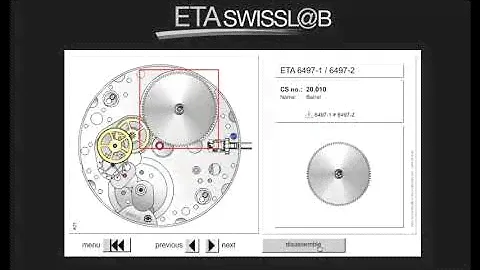 ETA 6497 disassembly and assembly (Swisslab)